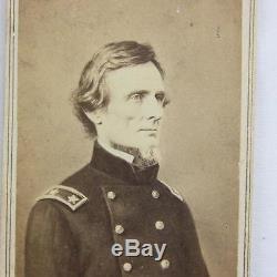 RARE Jefferson Davis in Uniform CDV Charles Fredericks Photograph Civil War
