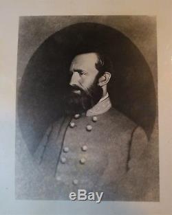 RARE Lg Framed Photo Civil War Confederate General Stonewall Jackson ca 1870