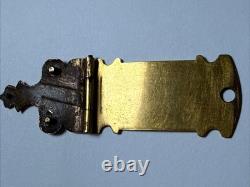 RARE Pre Civil War 1859 Brass Engraved Clasp Christmas Elizabeth Merrefield CDV