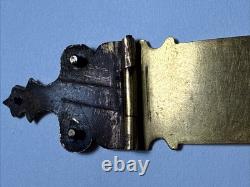 RARE Pre Civil War 1859 Brass Engraved Clasp Christmas Elizabeth Merrefield CDV