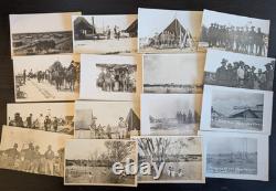 RPPC New Hampshire Camp Laredo Texas Soldiers Wagon Storm Ruins 16 Postcards