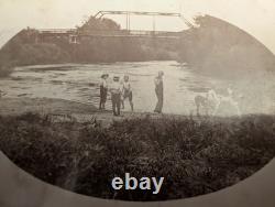 Rare 1800's Hand Made Photo album-Spanish Am Soldier/Civil War Base/Skinny Dip