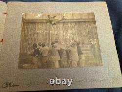 Rare 1800's Hand Made Photo album-Spanish Am Soldier/Civil War Base/Skinny Dip