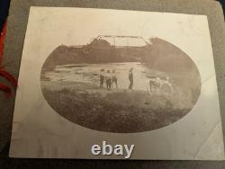 Rare 1800's Hand Made Photo album-Spanish Am Soldier/Civil War Base/Skinny Dip