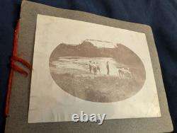 Rare 1800's Hand Made Photo album-Spanish Am Soldier/Civil War Base/Skinny Dip