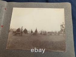 Rare 1800's Hand Made Photo album-Spanish Am Soldier/Civil War Base/Skinny Dip