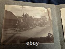 Rare 1800's Hand Made Photo album-Spanish Am Soldier/Civil War Base/Skinny Dip
