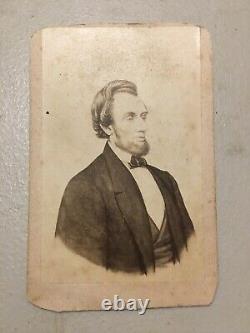 Rare 1860's Abraham Lincoln CDV US President-Elect Civil War Political