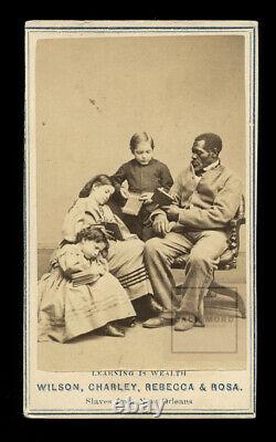 Rare 1860s African American Free Slaves Civil War Era Slavery History Photo