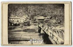 Rare 1860s Photo Oil City / McClintockville Oil Boom Town, Pennsylvania History