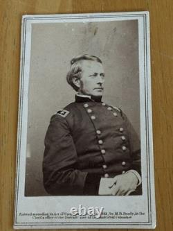 Rare 1862 Civil War CDV Union General Joseph Hooker From A Negative By Brady
