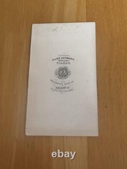 Rare 1862 Civil War CDV Union General Joseph Hooker From A Negative By Brady