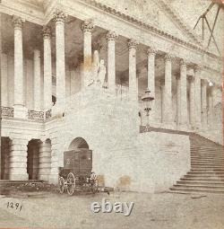 Rare! 1865 Civil War Stereoview U. S. Capitol Wartime Construction Depot Anthony Rare! 1865 Civil War Stereoview U. S. Capitol Wartime Construction Depot Anthony