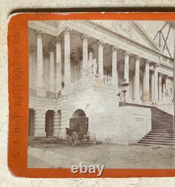 Rare! 1865 Civil War Stereoview U. S. Capitol Wartime Construction Depot Anthony
