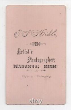 Rare 1870s CDV Photo of Female wearing Civil or Indian War Uniform Wabasha MN