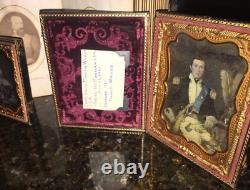 Rare 1/4 Daguerreotype Captain Samuel Wilkes Civil War Soldier KIA Bull Run CSA