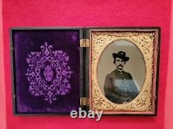 Rare 1/4 Plate CIVIL War Officer