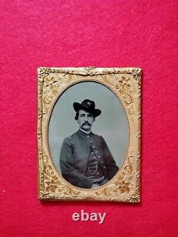 Rare 1/4 Plate CIVIL War Officer