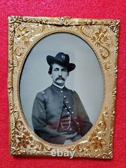 Rare 1/4 Plate CIVIL War Officer