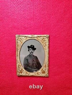 Rare 1/4 Plate CIVIL War Officer