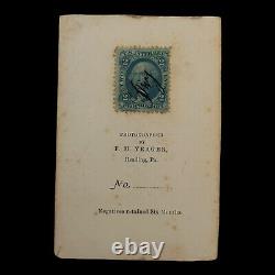 Rare Abraham Lincoln CDV Civil War Era Photo Stamp F. M. Yeager Reading PA US