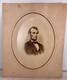 Rare Abraham Lincoln Imperial Albumen Photo W 1865 Civil War Tax Stamp