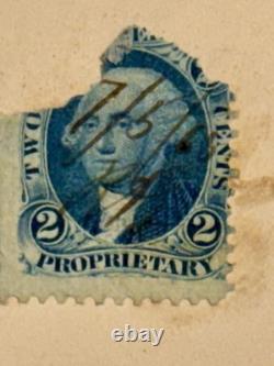 Rare Abraham Lincoln Imperial Albumen Photo w 1865 Civil War Tax Stamp