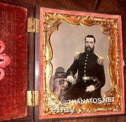 Rare Ambrotype Confederate Civil War Soldier 5th GA Clinch or Cuthbert Rifles