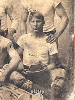 Rare Antique Civil War Era Tintype Photo Baseball Team