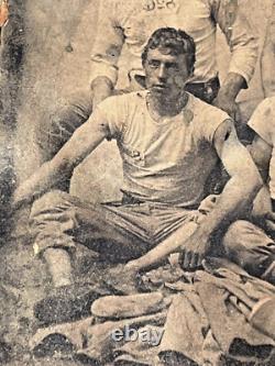 Rare Antique Civil War Era Tintype Photo Baseball Team