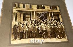 Rare Antique Confederate Civil War Veterans White House Alabama Cabinet Photo