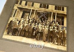 Rare Antique Confederate Civil War Veterans White House Alabama Cabinet Photo