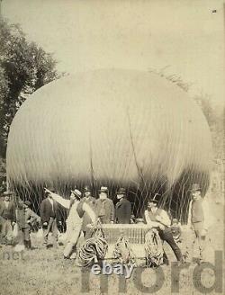 Rare Aviation History Photo Gas Balloon / Pilot James Allen Flew in Civil War