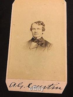 Rare CDV A. G. Curtin Civil War Governor of Pennsylvania