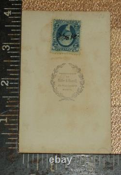Rare CDV Civil War Era Hutchinson Family Singers Tribe of Asa Revenue Stamp