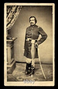 Rare CDV Civil War Soldier Indian Fighter Samuel McLean Pollock 6th Iowa Cavalry