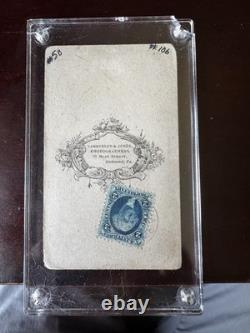 Rare CDV Of confederate General Robert E. Lee with Vannerson Backmark Richmond