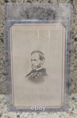 Rare CIVIL WAR CDV General William T Sherman-Partridge's Gallery Wheeling, W. VA