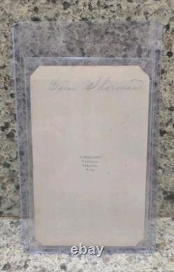 Rare CIVIL WAR CDV General William T Sherman-Partridge's Gallery Wheeling, W. VA