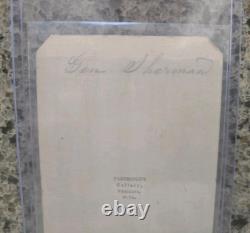 Rare CIVIL WAR CDV General William T Sherman-Partridge's Gallery Wheeling, W. VA