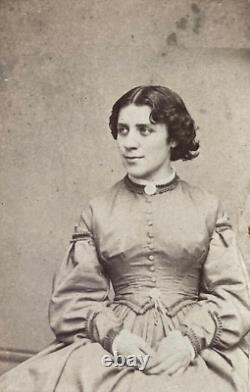 Rare! CIVIL War Anna Dickinson Abolitionist Women's Suffrage Brady CDV Photo