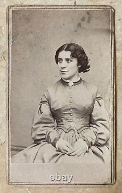 Rare! CIVIL War Anna Dickinson Abolitionist Women's Suffrage Brady CDV Photo