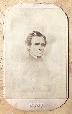 Rare! CIVIL War Confederate President Jefferson Davis 1861 CDV Photo