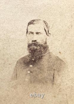 Rare! CIVIL War Confederate War-blinded Soldier Memphis Tenn. 1862 CDV Photo