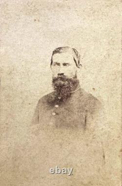 Rare! CIVIL War Confederate War-blinded Soldier Memphis Tenn. 1862 CDV Photo