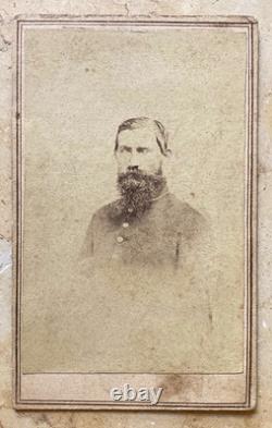 Rare! CIVIL War Confederate War-blinded Soldier Memphis Tenn. 1862 CDV Photo