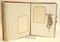 Rare CIVIL War Era Army Memories Photo Album Soldier Lithos Cabinet Photographs