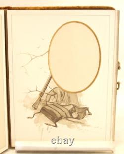 Rare CIVIL War Era Army Memories Photo Album Soldier Lithos Cabinet Photographs