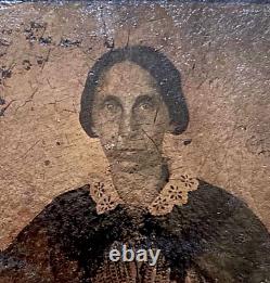 Rare! CIVIL War Era Woman 1/6 Plate Pannotype Photograph 1860