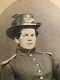 Rare Civil War Infantry Soldier Hardee Hat Epaulettes Uniform Albumen Photograph